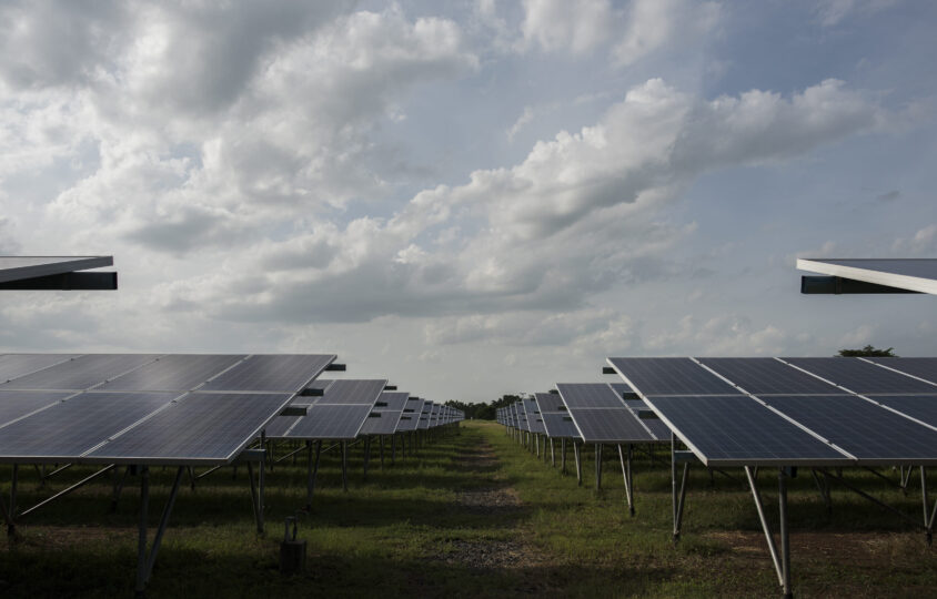 solar cell farm power station alternative energy from sun